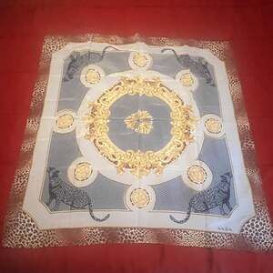 Krizia Silk Scarf - Baroque Leopard Silk Scarf